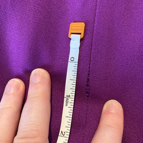 Vintage 80s Tower Hill Collection Purple Sleeveless Shift Dress - Picture 5 of 5